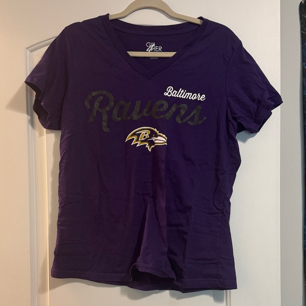 Purple Ravens Short Sleeve Tee